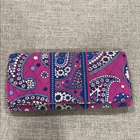 Vera Bradley Handbags - Vera Bradley Boysenberry Trifold Clutch Wallet